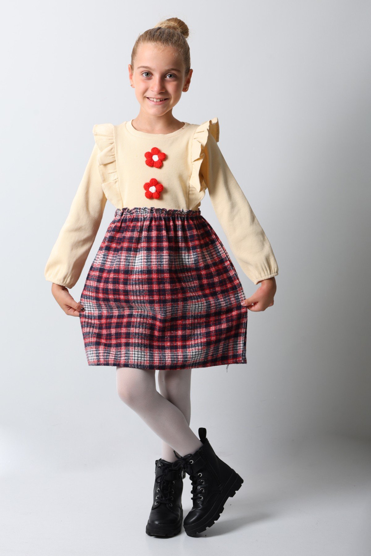 Ruffled Lumberjack DRESS